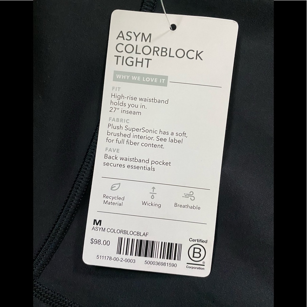 NWT Athleta colorblock tight